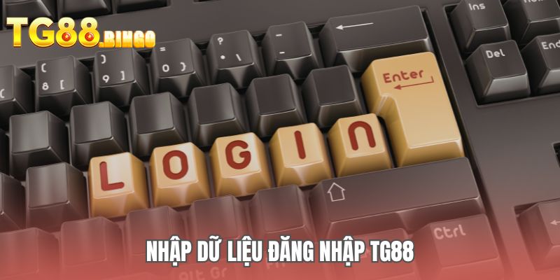 Nhập dữ liệu đăng nhập TG88